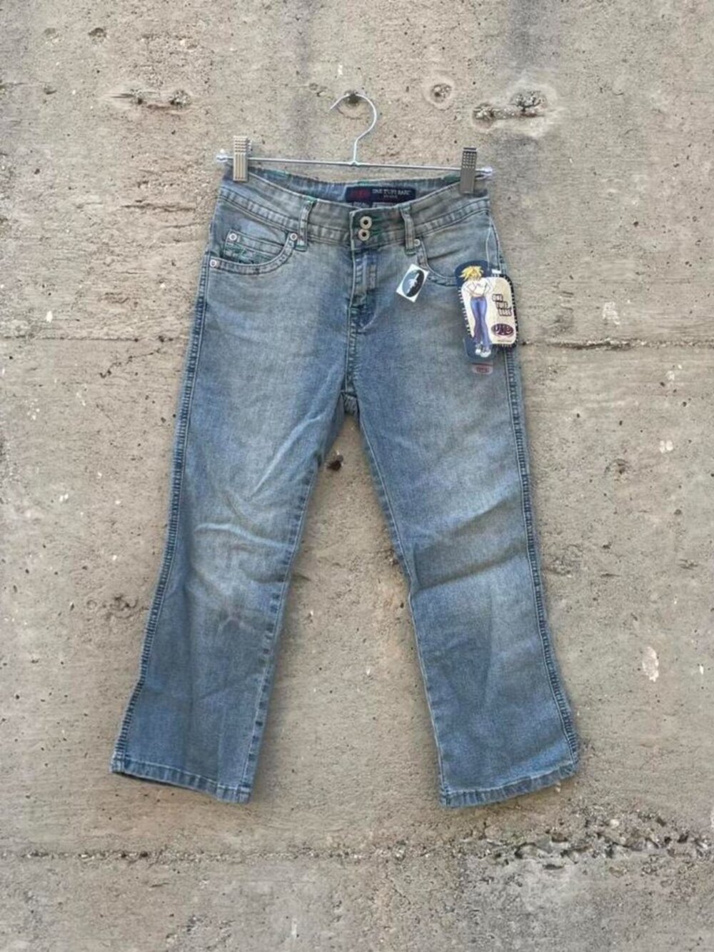 deadstock y2k denim capris